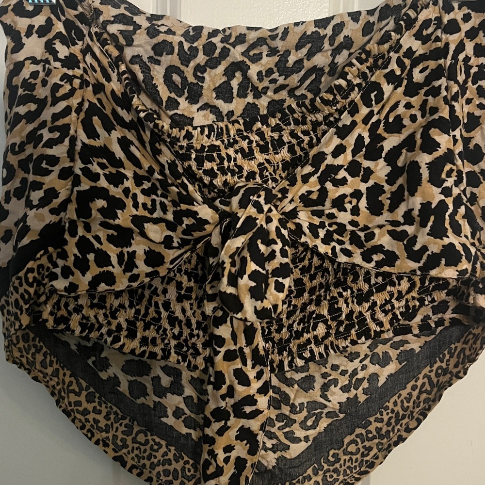 Leopard Print Strapless tank top - Picture 2 of 2